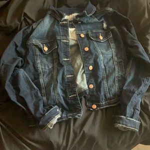 Maurices Size XL Semi-Cropped Jean Jacket